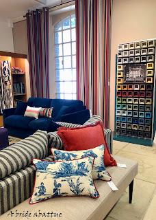 Le showroom de Toiles de Mayenne à Fontaine-Daniel