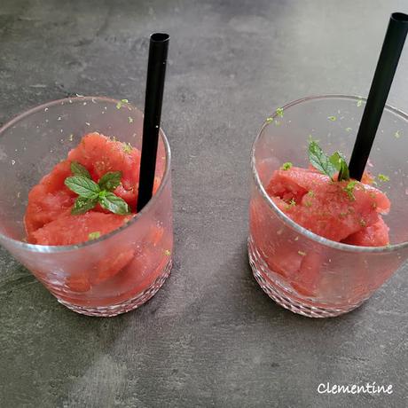 Sorbet aux fraises et à la vodka de Max Mariola