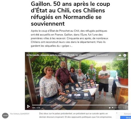 50 ans du coup d’État au Chili : la douleur au cœur