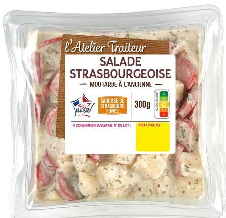 Les salades Strasbourgeoises 300G de L’ATELIER TRAITEUR sont rappelées pour une raison inattendue !