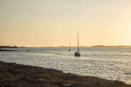 Coucher de soleil dans le golfe du Morbihan