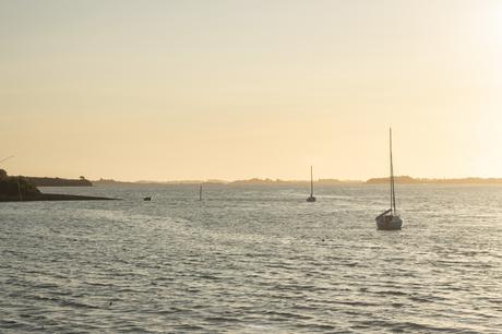 Coucher de soleil dans le golfe du Morbihan