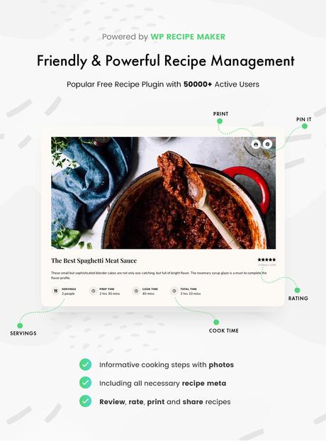 TinySalt – Thème WordPress pour blog alimentaire personnel TinySalt - Gestion des recettes