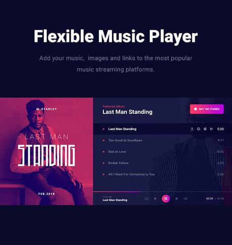 Slide – Thème WordPress Musique Slide Music Thème WordPress Lecteur de musique
