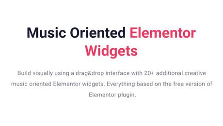 Slide – Thème WordPress Musique Thème WordPress Slide Music Elementor Musician Widgets