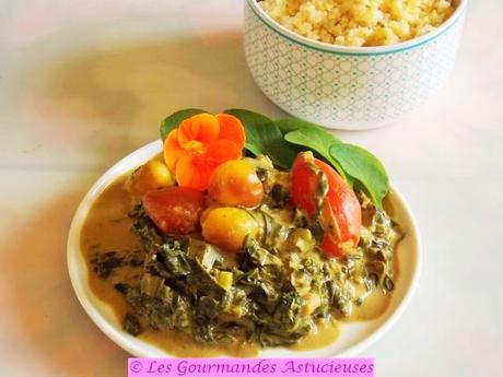 Blettes en sauce mafé-saté à ma façon (Vegan)