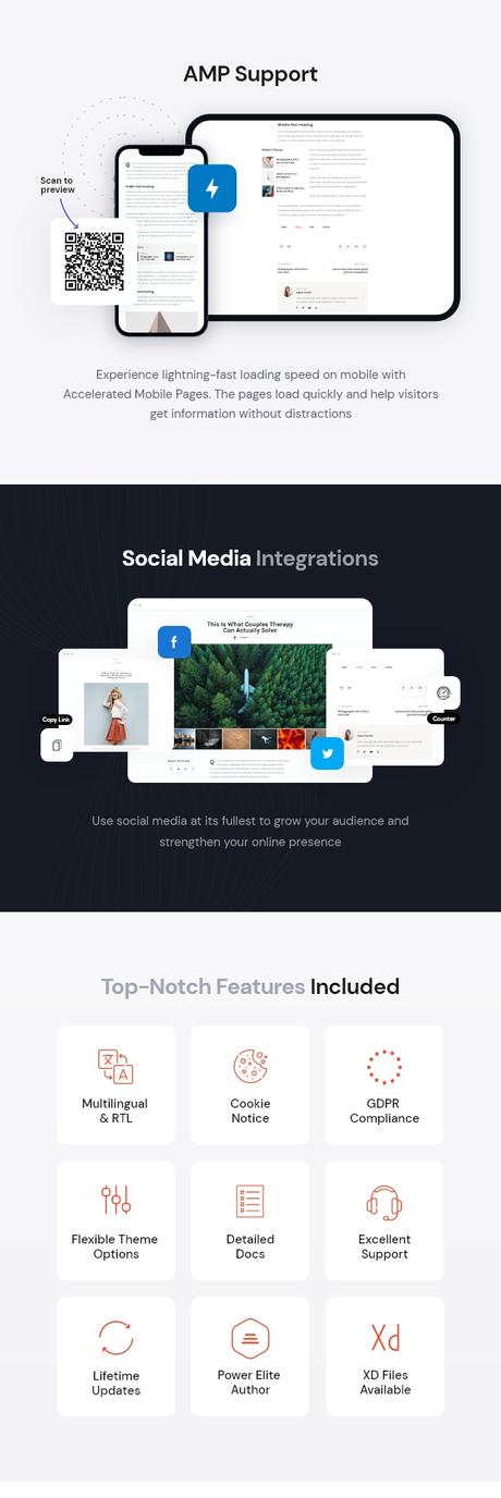 Kicker – Thème WordPress polyvalent pour blog et magazine + Gutenberg Description
