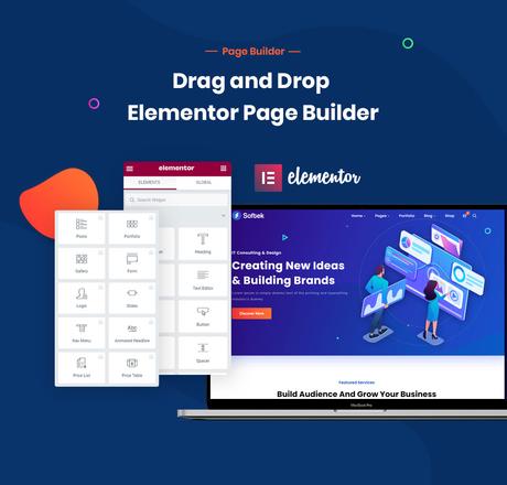Softek – Thème WordPress pour logiciels et solutions informatiques présentation softek 3