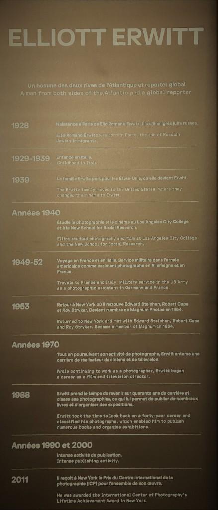 Musée Maillol exposition  » Elliot Erwitt  » depuis le 23 Mars 2023. dernier jour le 24 Septembre 2023.