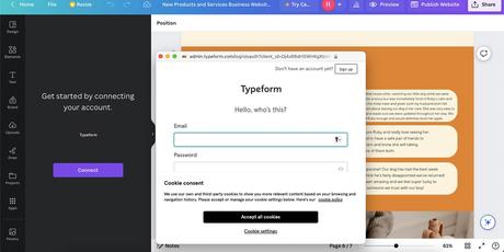 Application Canva Typeform