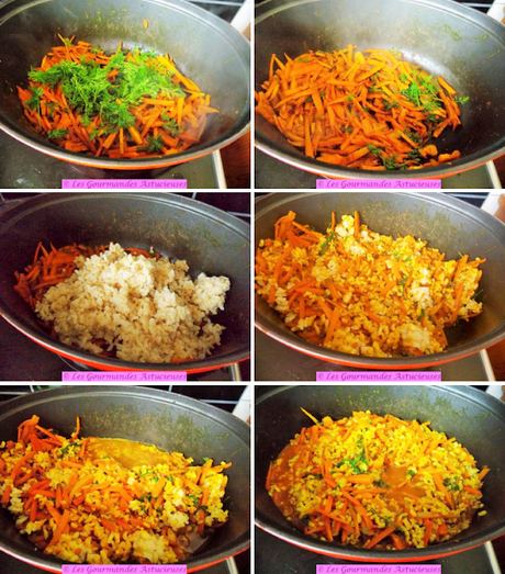 Riz aux carottes épicés (Vegan)