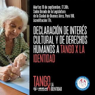 Tango por la Identidad reconnu par la Legislatura porteña [Actu]