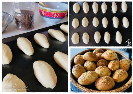 Navettes apéritives (petits pains à tartiner), et rillettes de chorizo