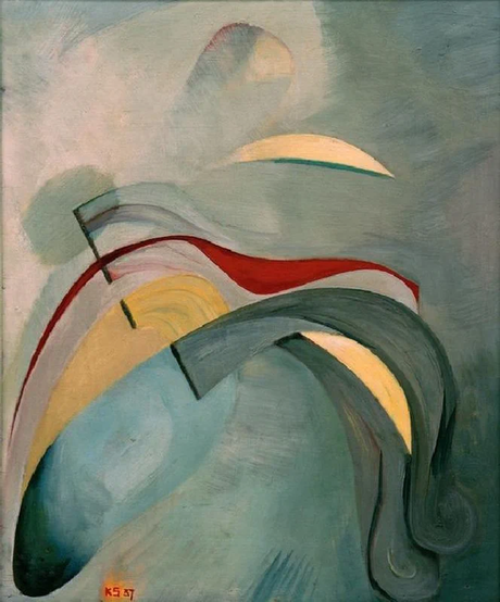 Kurt Schwitters, Rote Linie, 1937.