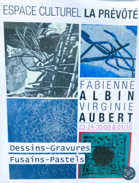 Exposition à la Prévôté – Saint-Aignan sur cher – depuis le 23 Septembre 2023. » Fabienne Albin & Virginie Aubert. Exposition à la Prévôté – Saint-Aignan sur cher – depuis le 23 Septembre 2023. » Fabienne Albin & Virginie Aubert.