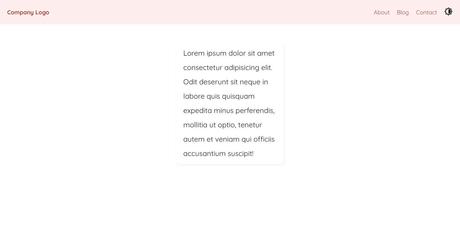 Interface utilisateur initiale après l'application de HTML et CSS