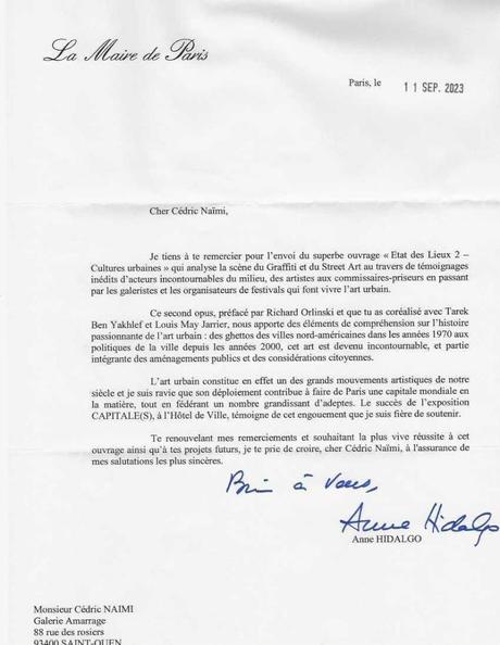Un courrier de la mairie de Paris