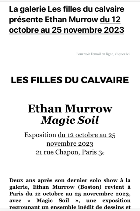Galerie – Les filles du calvaire – à partir du 12 Octobre 2023.