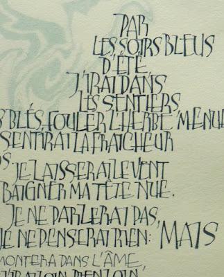 Poésie & Calligraphie latine à la médiathèque du Conquet