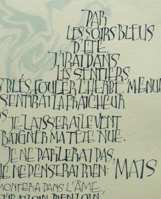 Poésie & Calligraphie latine à la médiathèque du Conquet Poésie & Calligraphie latine à la médiathèque du Conquet