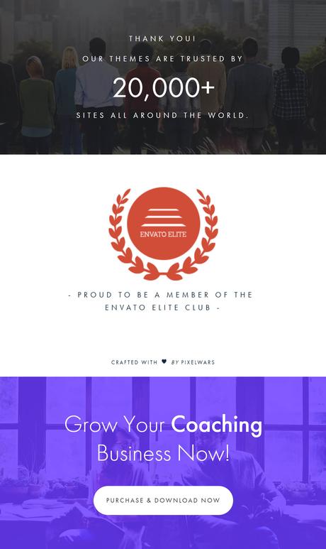 thème de coaching par pixelwars - thème de coaching efor wordpress pour les entraîneurs
