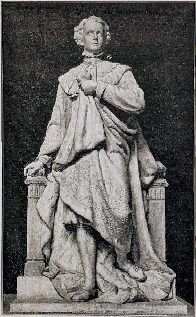 Das Denkmal für König Ludwig  II. von Bayern auf der Corneliusbrücke in München (1910)