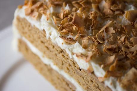 Recibo – Restaurant WordPress Vegan Toasted Coconut Cake