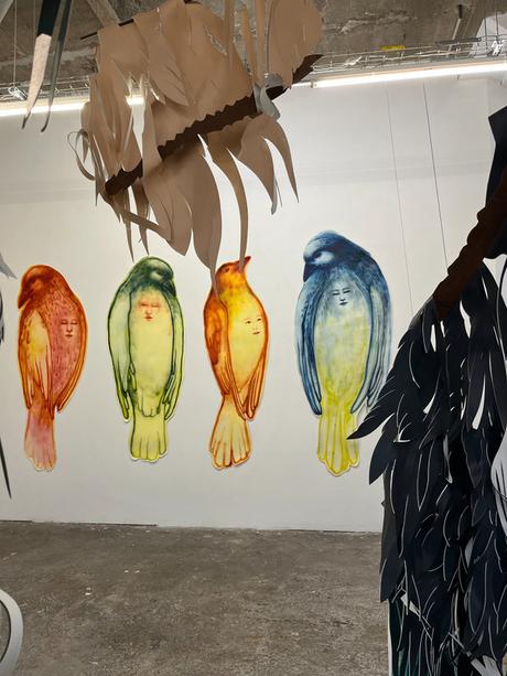 Il a suffi d'une plume pour colorer le ciel, exposition au Centre d'art contemporain La Traverse, à Alfortville (94) ooapin