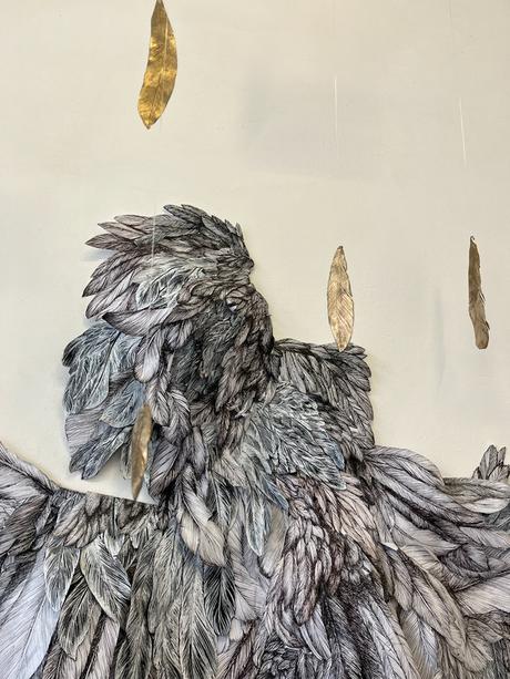 Il a suffi d'une plume pour colorer le ciel, exposition au Centre d'art contemporain La Traverse, à Alfortville (94) ooapin