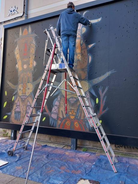 Les images de la réalisation du MUR #32 à Rennes