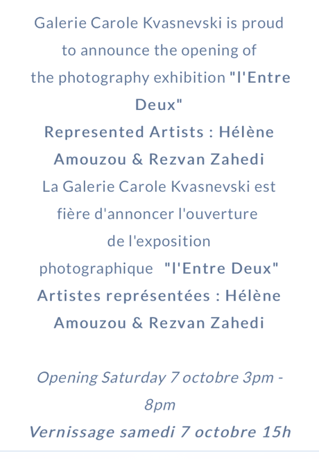Galerie Carole Kvasnevski – à partir du 7 Octobre 2023.