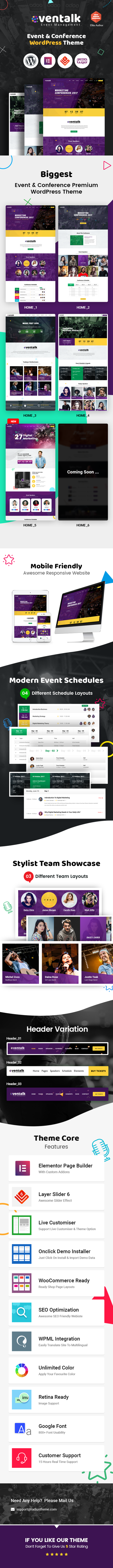 EvnTalk – Thème WordPress pour conférence événementielle Thème de l'événement