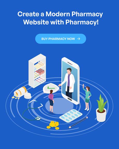 Thème réactif WordPress WooCommerce pour pharmacie Prise en charge du thème WordPress pour pharmacie