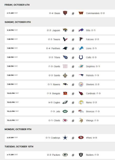 NFL Semaine 4 et les playoffs en MLB