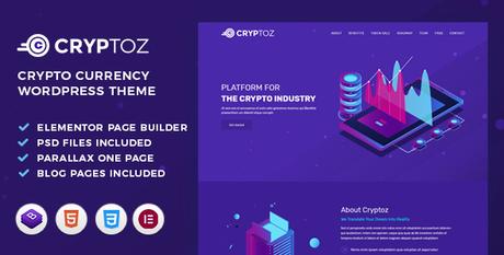 Cryptoz | Thème WordPress ICO et Crypto Cryptoz | Thème WordPress ICO et Crypto