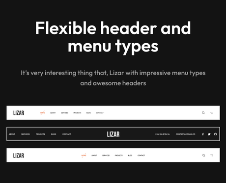 Lizar – Thème WordPress pour portfolio créatif – 5