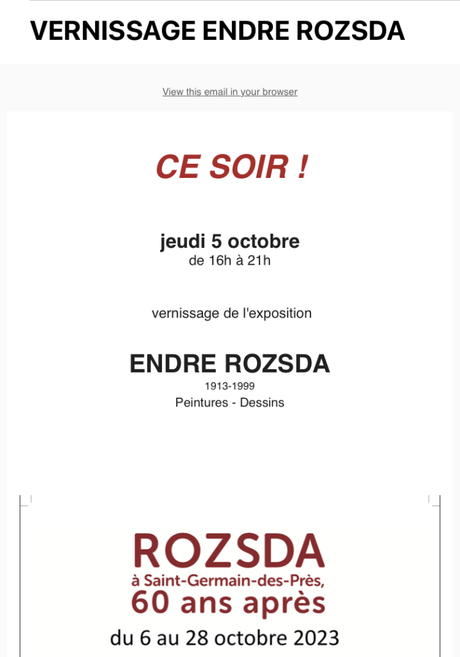 Galerie – Les Yeux Fertiles – ROZSDA – à partir du 5 Octobre 2023.