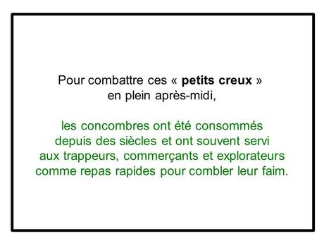 Divers - Le concombre 