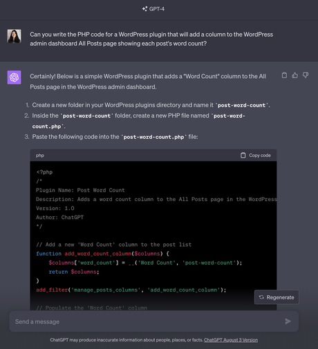 Création d'un plugin WordPress simple avec 6 chatbots IA