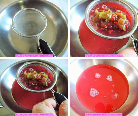 Rhubarbe pochée raisins-framboises (Vegan)