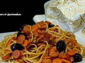 Spaghettis carottes olives très faciles préparer)