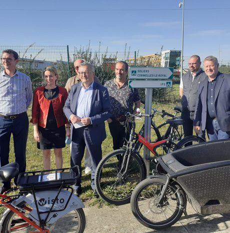 Caen la mer - Une piste cyclable créée dans la zone Object'Ifs Sud !