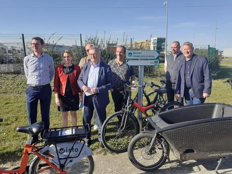 Caen la mer - Une piste cyclable créée dans la zone Object'Ifs Sud !