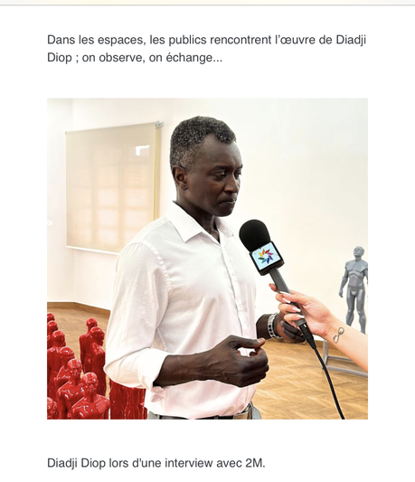 Galerie – Comptoir des Mines -à Marrakech- Octobre 2023. «  » Diadji Diop «  » à partir du 7 Octobre prochain.