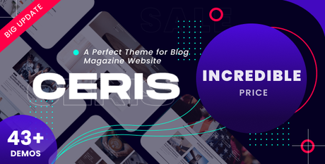 Ceris – Thème WordPress pour magazine de commerce électronique