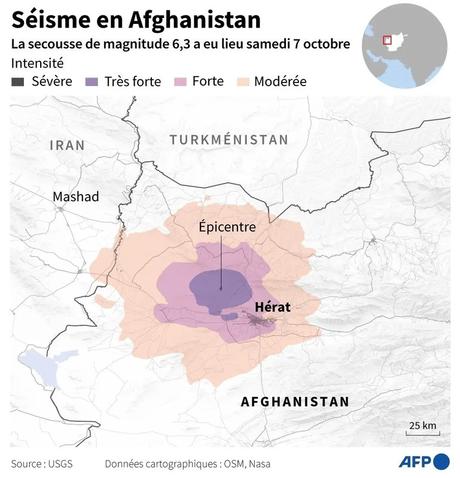 Séismes en Afghanistan : "plus de 1 000 victimes&quot; près d'Hérat