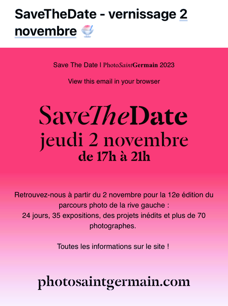 PhotoSaint-Germain 2023. à partir du 2 Novembre 2023.