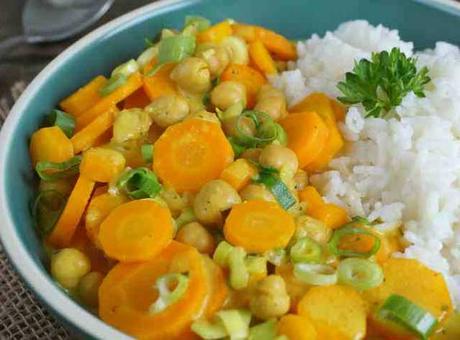 Curry de Pois Chiches et Carottes ww