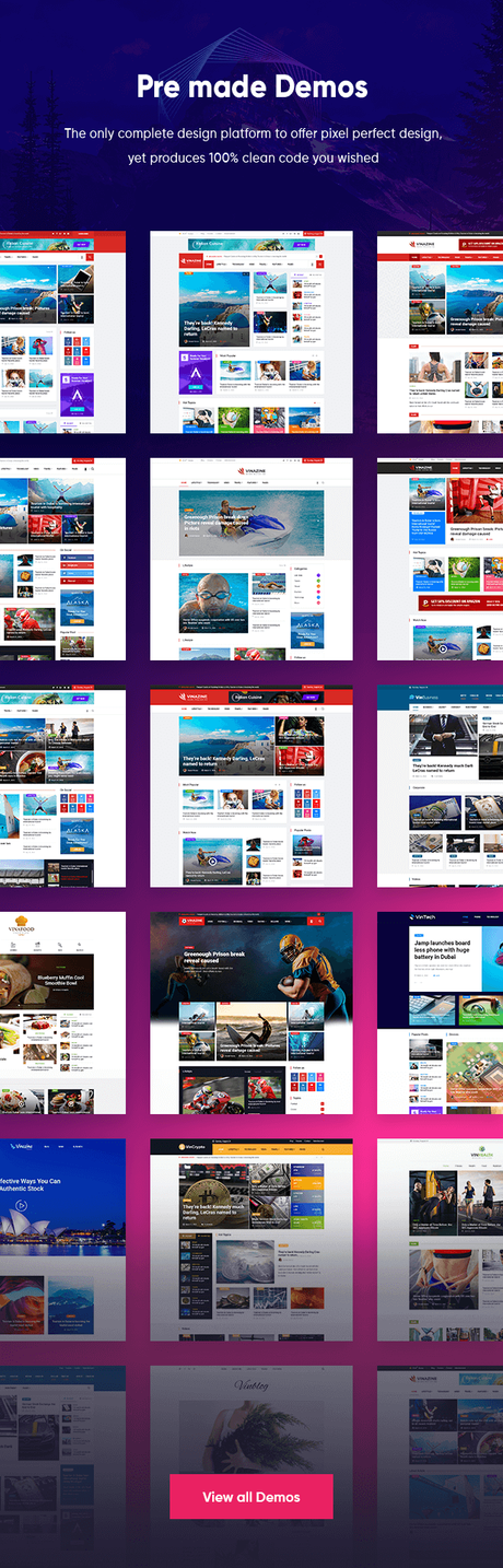 Vinkmag – Thème WordPress pour le magazine de journaux AMP \\