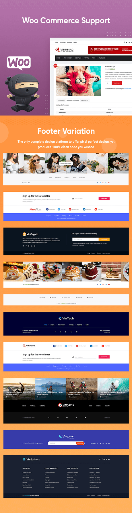 Vinkmag – Thème WordPress pour le magazine de journaux AMP \\